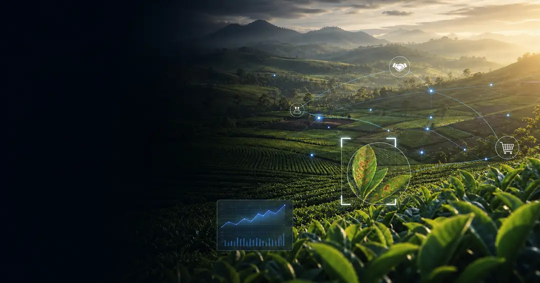 FarmVista AI connecting crop intelligence, market signals and agricultural fields